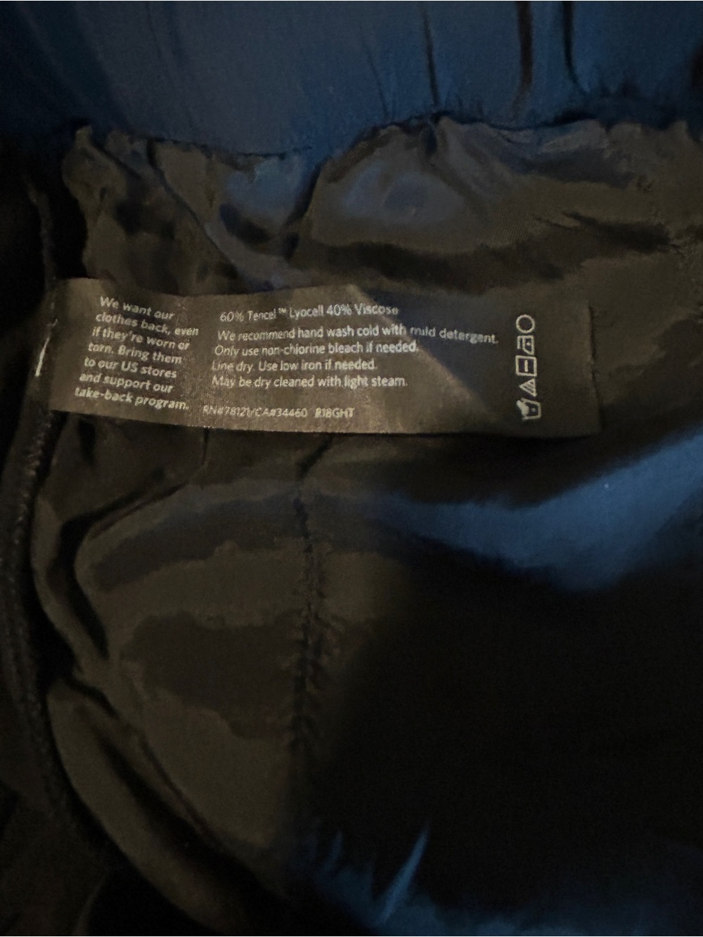 Eileen Fisher Black Drawstring Ankle Pants - Picture 4 of 4